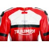 Triumph Classic Red Leather Biker Jacket 